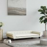 Lit pour chien crème 100x50x21 cm velours 
