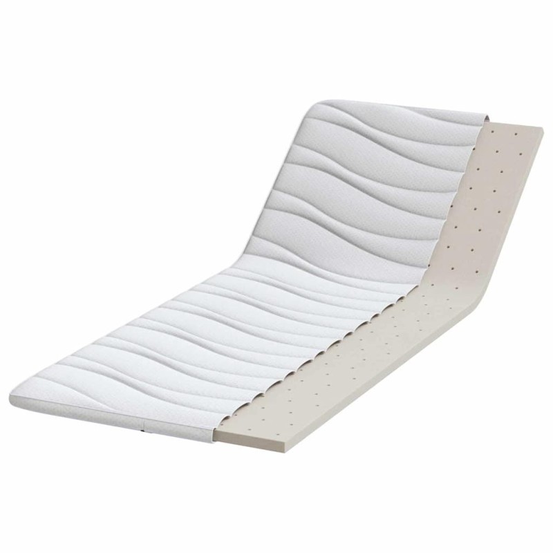 Coussins de Matelas Blanc 80 x 200 cm Polyester sans colle 