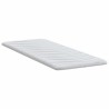 Coussins de Matelas Blanc 80 x 200 cm Polyester sans colle 