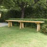 Banc de jardin 220 cm bois de pin massif imprégné 