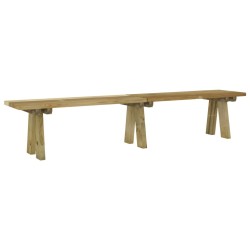 Banc de jardin 220 cm bois de pin massif imprégné 