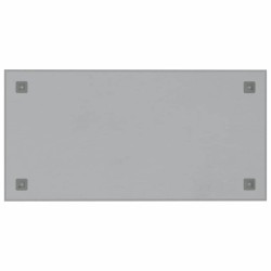 Tableau noir magnétique mural Blanc 80x40 cm Verre trempé 