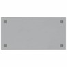 Tableau noir magnétique mural Blanc 80x40 cm Verre trempé 