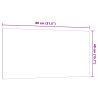 Tableau noir magnétique mural Blanc 80x40 cm Verre trempé 