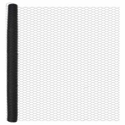 Clôture Hexagonale Grise 1,6x10 m Acier 