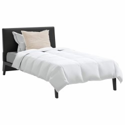 Couette avec oreiller 2 pcs Blanc 155 x 200 cm Bas 