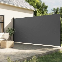 Auvent latéral rétractable anthracite 220x600 cm 