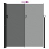 Auvent latéral rétractable anthracite 220x600 cm 