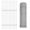 Poteaux de clôture 11 pcs U-Channel 60 cm Acier galvanisé 