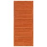Porte de grange Brun Ciré 90x208 cm Bois Massif Pin 