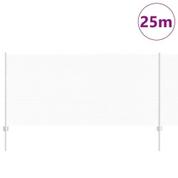 Set de Clôtures de Jardin Set de 2 Acier galvanisé 25 m de long 