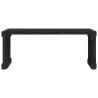 Banc de jardin extensible noir 212,5x40,5x45 cm bois massif pin 