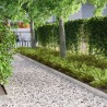 Bordure de jardin 4 pcs Argent 450 x 10 cm Acier inoxydable 