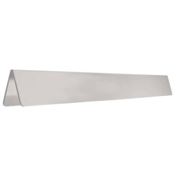 Bordure de jardin 4 pcs Argent 450 x 10 cm Acier inoxydable 