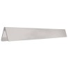 Bordure de jardin 4 pcs Argent 450 x 10 cm Acier inoxydable 