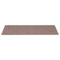 Tapis d'escalier autocollants 30 pièces 60 x 25 cm Marron clair Rectangulaire 