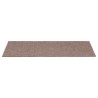 Tapis d'escalier autocollants 30 pièces 60 x 25 cm Marron clair Rectangulaire 