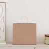 Sacs en papier 50 pcs avec poignées marron 32x22x28 cm 