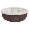 Lit pour chien 59x59x24 cm Marron 