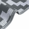 Tapis d'extérieur ARAKIL de Gris Polyester 300 x 400 cm 