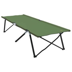 Literie de jardin pliable avec sacs de transport, 2 pièces, vert armée, en tissu Oxford 600D. 