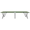 Literie de jardin pliable avec sacs de transport, 2 pièces, vert armée, en tissu Oxford 600D. 