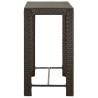 Table de bar de jardin Marron 100x60,5x110,5 cm Résine tressée 