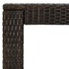 Table de bar de jardin Marron 100x60,5x110,5 cm Résine tressée 