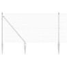 Ensemble de poteaux de clôture 2 pièces Acier galvanisé 10 x 1 m 