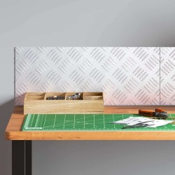 Plaques de damier en aluminium 2 pcs Antidérapant 50x20 cm 