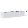 Jardinières de jardin 1 pc Blanc 160 x 40 x 37.5 cm Plastique 
