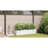Jardinières de jardin 1 pc Blanc 160 x 40 x 37.5 cm Plastique 