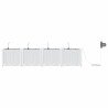 Jardinières de jardin 1 pc Blanc 160 x 40 x 37.5 cm Plastique 
