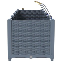 Jardinières de jardin 1 pc Gris clair 160 x 40 x 37.5 cm 