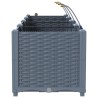 Jardinières de jardin 1 pc Gris clair 160 x 40 x 37.5 cm 
