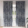 Ensemble de 2 rideaux en velours gris argenté - 225 x 140 cm 