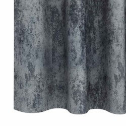 Ensemble de 2 rideaux en velours gris argenté - 225 x 140 cm 