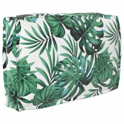 Set de coussins de palette avec oreiller 3 pcs Motif de feuille 