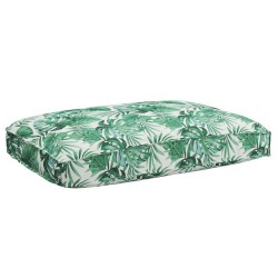 Set de coussins de palette avec oreiller 3 pcs Motif de feuille 