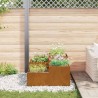 Jardinière 80x80x48 cm en acier résistant aux intempéries 