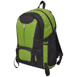 Sac à dos de randonnée 40 L noir et vert 