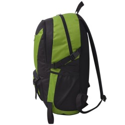 Sac à dos de randonnée 40 L noir et vert 