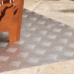 Plaques Antidérapantes en Aluminium avec Motif, 2 pcs, 100x50 cm 