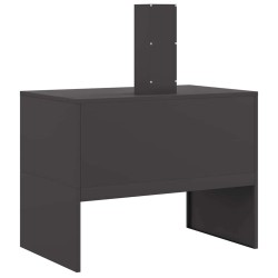 Foyer avec cheminée Noir 80x50x96 cm Acier 