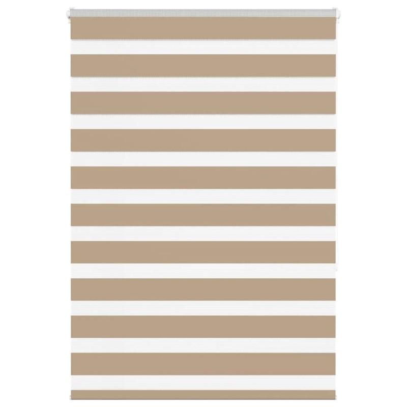 Store zèbre marron sable largeur du tissu 100,9cm polyester 
