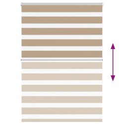 Store zèbre marron sable largeur du tissu 100,9cm polyester 