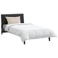 Couette avec oreiller 2 pcs Blanc 135 x 220 cm Bas 