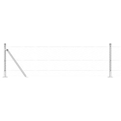 Clôture Hexagonale 0.4x25 m en Acier Galvanisé 