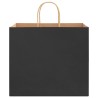 Sacs en papier 250 pcs avec poignées noir 32x22x28 cm 