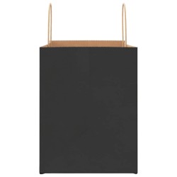 Sacs en papier 250 pcs avec poignées noir 32x22x28 cm 